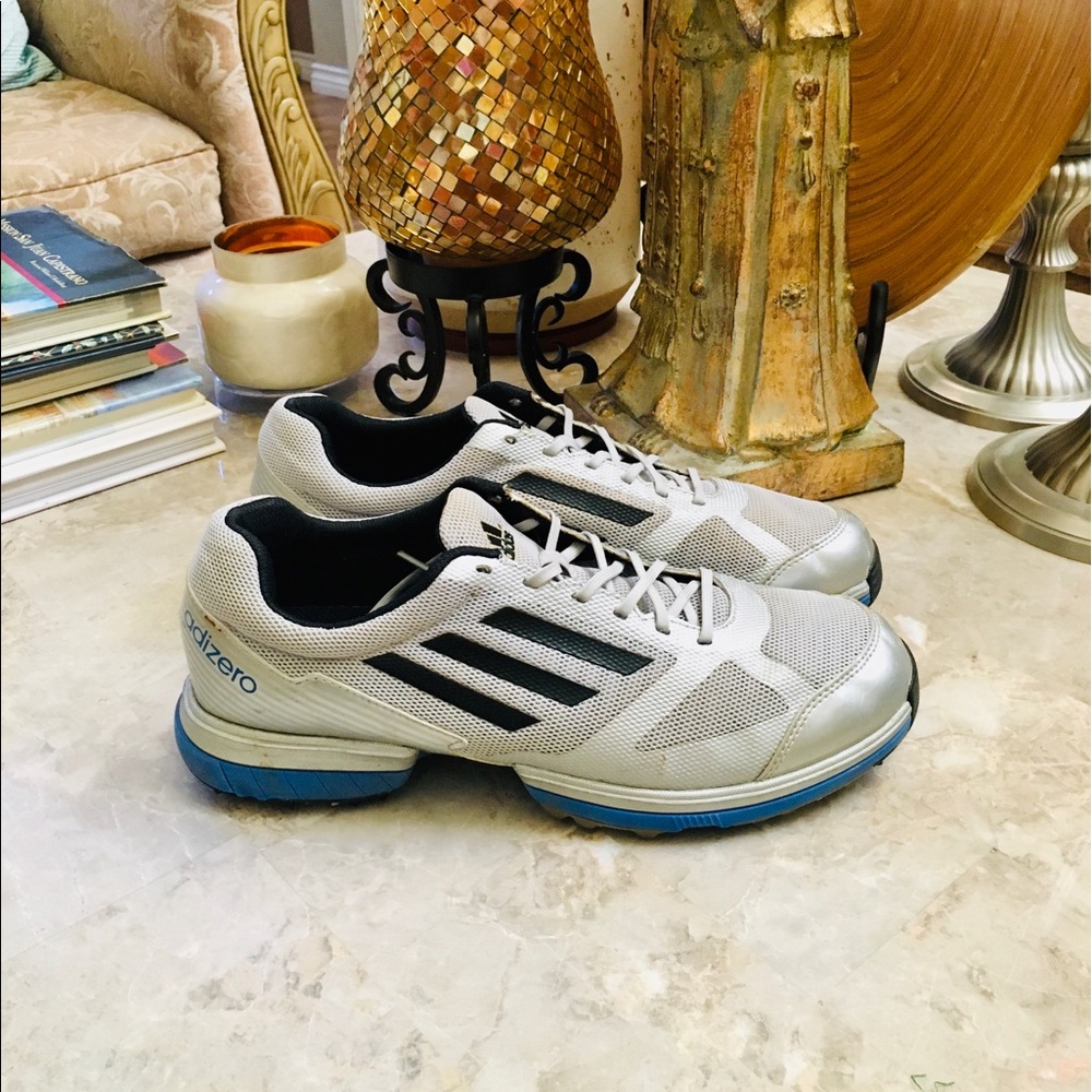 Adidas Adizero Evg-791003 Golf Shoes Gray Blue Men's Size Us 11